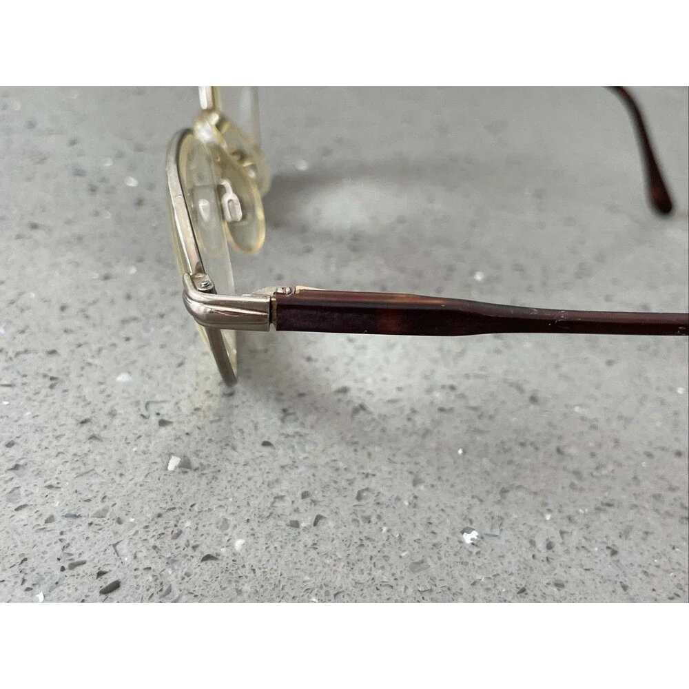 Luxottica 1529 T242 Eyeglasses Frames ONLY 50-18-135 Italy full rim gold